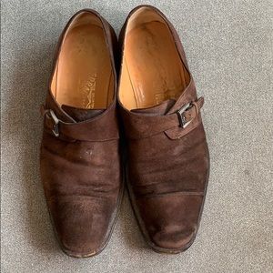 Salvatore FERRAGAMO Men’s Chocolate Monk Strap